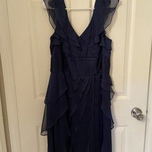 Blue Tiered Dress